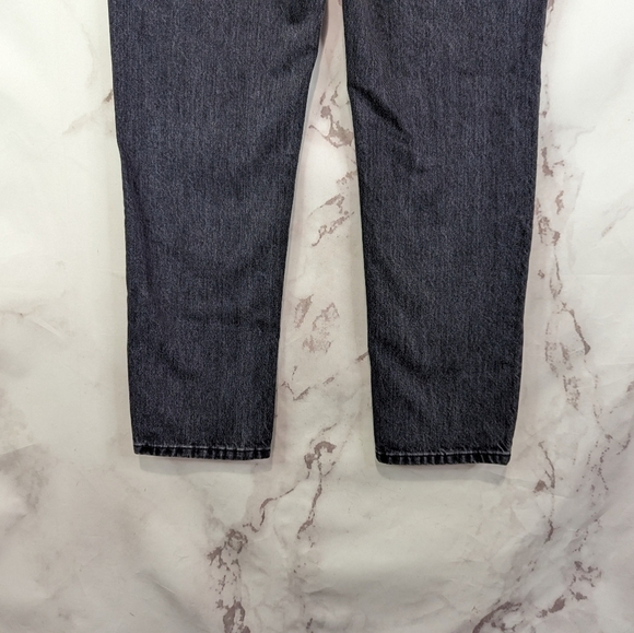 Everlane Jeans Button Fly 90s Cheeky Straight High Rise Washed Black NEW - Picture 9 of 15